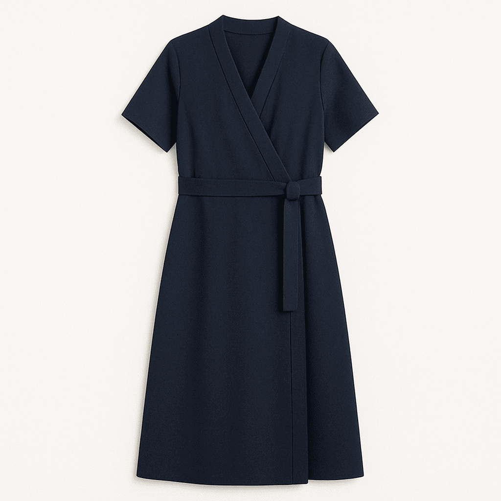 Women’s Navy Wrap Dress